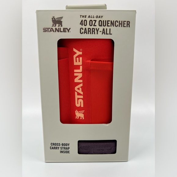 STANLEY All Day Quencher Carry All bag for 40 oz Tumbler with Handle Orange New - Picture 5 of 5